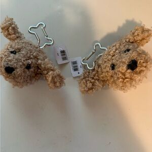 Cute Tan Dog Keychains